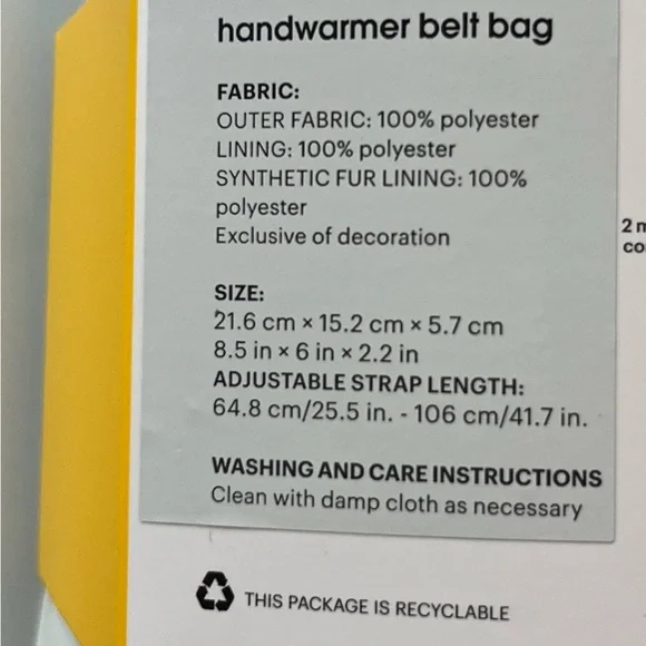 Lolë Black Handwarmer Belt Bag - Picture 3 of 4